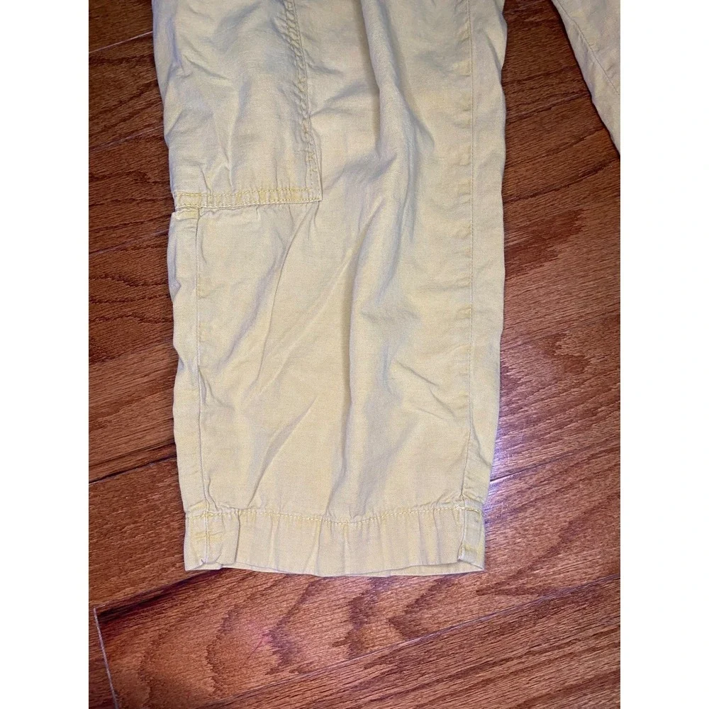 Zara Light Brown Cargo‎ Pants with Linen Size 6